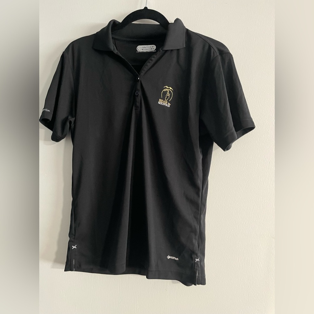 OnTour Women’s Black Bear Mountain Golf Shirt Size Medium